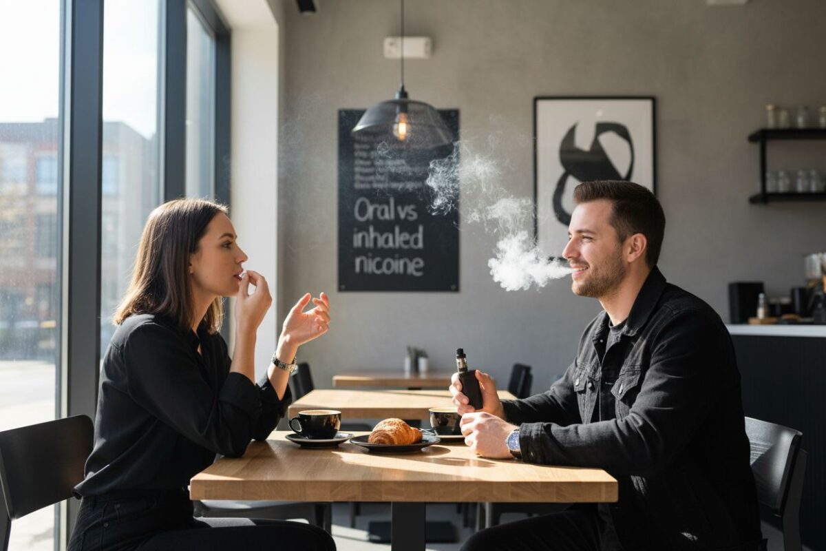 oral vs inhaled nicotine